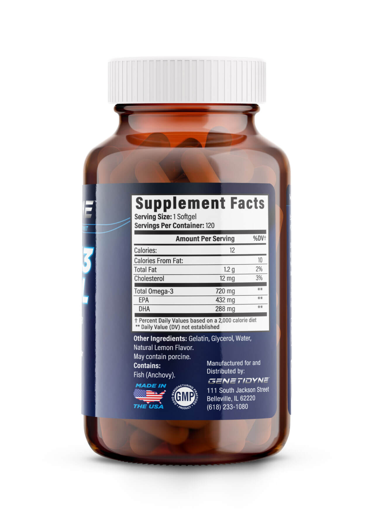 Premium Omega 3 Fish Oil -120 Softgel